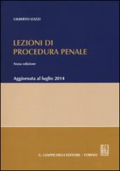 Lezioni di procedura penale