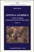 Estetica giuridica. A partire da Legendre. Il fondamento funzionale del diritto positivo: 2