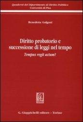 Diritto probatorio e successione di leggi nel tempo. Tempus regit actum?