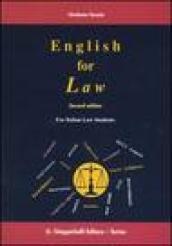 English for Law. For Italian Law students