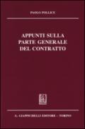 Appunti sulla parte generale del contratto