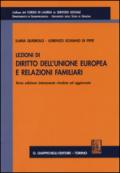 Lezioni di diritto dell'Unione Europea e relazioni familiari