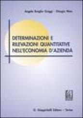 Determinazioni e rilevazioni quantitative nell'economia d'azienda