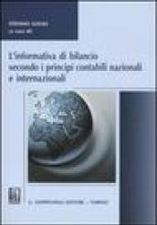 L'informativa di bilancio secondo i principi contabili nazionali e internazionali