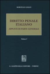 Diritto penale italiano. Appunti di parte generale. 1.