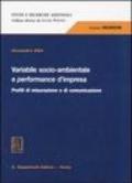 Variabile socio-ambientale e performance d'impresa. Profili di misurazione e di comunicazione