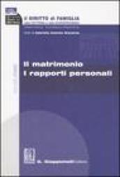 Il diritto di famiglia nella dottrina e nella giurisprudenza. Trattato teorico-pratico. 1.Il matrimonio. I rapporti personali