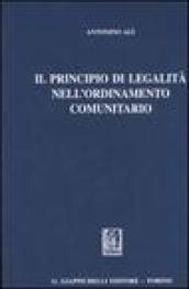 Il principio di legalità nell'ordinamento comunitario