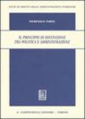 Il principio di distinzione tra politica e amministrazione