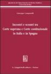 Incontri e scontri tra Corte suprema e Corte costituzionale in Italia e in Spagna