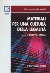 Materiali per una cultura della legalità 2015