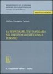La responsabilità finanziaria nel diritto costituzionale europeo