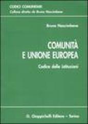 Comunità e Unione Europea. Codice delle istituzioni
