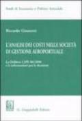 L'analisi dei costi nelle società di gestione aereoportuale: 1