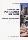 Strumenti per l'analisi dei costi: 1