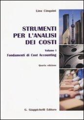 Strumenti per l'analisi dei costi: 1