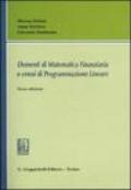 Elementi di matematica finanziaria e cenni di programmazione lineare