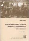 Introduzione storica al diritto moderno e contemporaneo. Lezioni e documenti