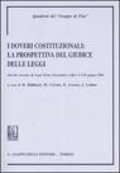 I doveri costituzionali: la prospettiva del giudice delle leggi. Atti del Convegno (Acqui Terme-Alessandria, 9-10 giugno 2006)