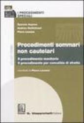 I procedimenti speciali. 1.Procedimenti sommari non cautelari