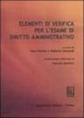 Elementi di verifica per l'esame di diritto amministrativo