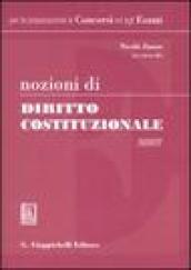 Nozioni di diritto costituzionale 2007