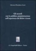 Gli accordi con la pubblica amministrazione nell'esperienza del diritto vivente