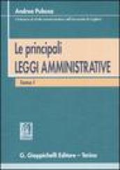 Le principali leggi amministrative