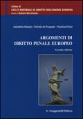 Argomenti di diritto penale europeo