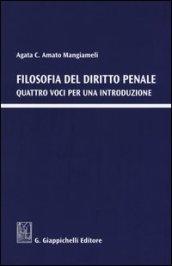 Filosofia del diritto penale. Quattro voci per una introduzione