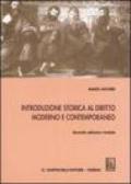 Introduzione storica al diritto moderno e contemporaneo