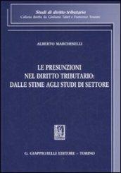 Le presunzioni nel diritto tributario: dalle stime agli studi di settore