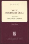 Diritto processuale civile. 1.Disposizioni generali