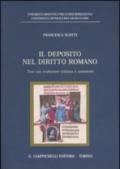 Il deposito nel diritto romano. Testi con traduzione italiana e commento