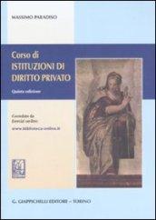 Corso di istituzioni di diritto privato