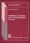 Proprietà e governo delle grandi imprese in Italia