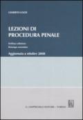 Lezioni di procedura penale. Aggiornata a ottobre 2008