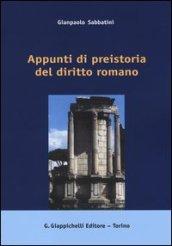 Appunti di preistoria del diritto romano