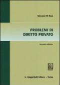 Problemi di diritto privato