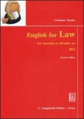 English for law. For classroom or self-study use 2013