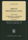 Diritto processuale civile. 2.Il processo di cognizione e le impugnazioni