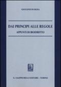 Dai principi alle regole. Appunti di biodiritto