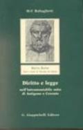 Diritto e legge nell'intramontabile mito di Antigone e Creonte