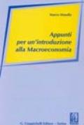 Appunti per un'introduzione alla macroeconomia