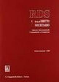 RDS. Rivista di diritto societario interno, internazionale comunitario e comparato (2009). Vol. 1