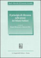 Il principio di rilevanza nella prassi dei bilanci italiani