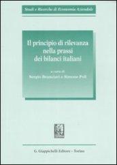 Il principio di rilevanza nella prassi dei bilanci italiani