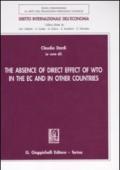 The absence of direct effect of WTO in the EC and in other countries