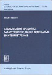 Il rendiconto finanziario: caratteristiche, ruolo informativo ed interpretazione