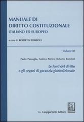 Manuale di diritto costituzionale italiano ed europeo: 3